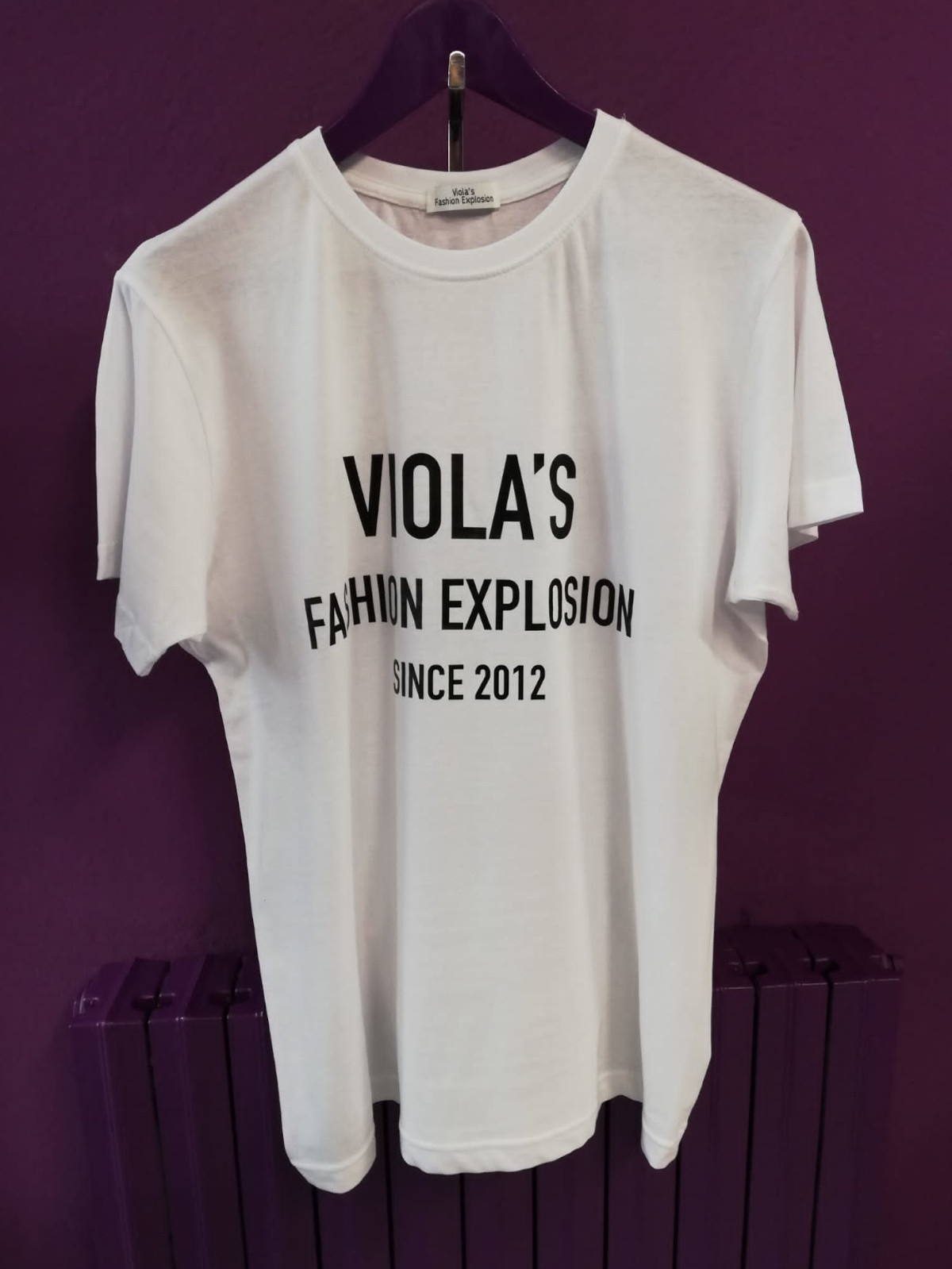 Maglietta Bianca Viola's Brand