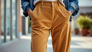 Il ritorno dei pantaloni in velluto a coste nel guardaroba di stagione