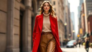 Rosso e beige, l'abbinamento cromatico bold chic che nel 2026 sostituirà la palette neutra