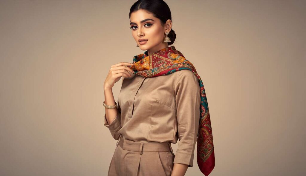 La bandana al collo è il dettaglio hindi di tendenza che rende originale ogni outfit