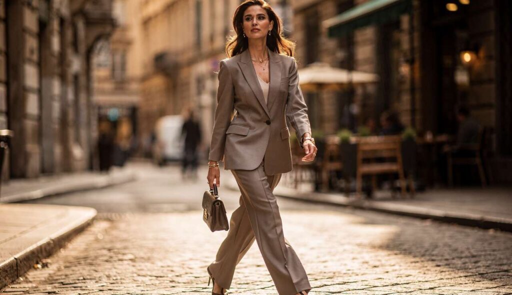 Pantaloni larghi e blazer, la formula elegante e sicura per risolvere il look ora è anche cool: 5 outfit di stile
